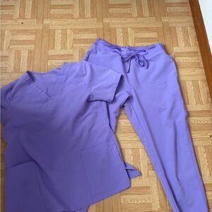 Purple Women's Scrub Set